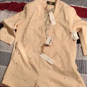 2 piece love culture blazer and short set